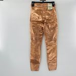 L'Agence NEW L’Agence Margot High Rise Skinny Petal & Light Rose Gold Foil Jeans Size 25 Photo 5