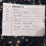 Altar'd State Romper M Dark Florals Bohemian Feminine Travel Vacation Beach Sun Photo 6