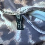 Onzie Pink/gray Animal Print  Leggings Sz Small Photo 2