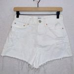 Urban Outfitters BDG Off White Denim High Rise Cut Off Pelmet Shorts size 27 Photo 0