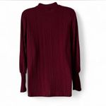 Ribbed Knit‎ Mock Turtleneck Purple Photo 3