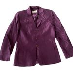 Travis Ayers Silk Blazer Set Gray Size 8 Photo 2