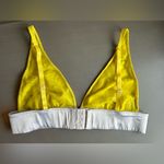 Free People NWOT  Yellow Plunge Lace Unlined Bralette Photo 2