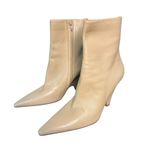 Bottega Veneta  NIB Pointed Leather Ankle Boots in Cane Sugar Size 39.5 Photo 6