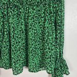 Who What Wear  Green Floral Blouse Photo 3