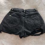 rollas dark wash studded dusters high rise slim jean shorts Black Size 26 Photo 3