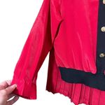 Vintage Andrea Gayle Two Piece Red & Black Dotted Skirt Set Size 16 Photo 2