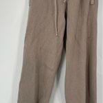 FIGS  Brown ribbed lounge pants small Photo 0