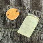 Free People ONE Adella Slip Mini Dress Black Crochet Lace Ruffle Hem Size Small Photo 3