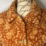 Woolrich  textured sherpa fleece button front jacket 15458 size small Photo 1