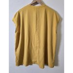 Eloquii  Womens Yellow Pullover V-Neck Short Sleeve Blouse Size‎ 14 Boho Photo 4