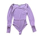 Peach Love California  Purple Long Sleeve Bodysuit Size Small Photo 3