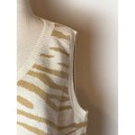 Le lis Le‎ Lis Collection Ivory And Tan Animal Tiger Print Knit Sweater Vest Size M Photo 8