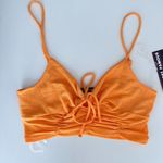 Almost Famous NWT slinky ruched crop top Photo 4