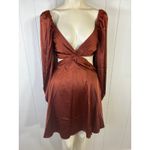 ASTR The Label Anamaria Cutout Mini Dress in Rust Size Medium. New with Tag Photo 2