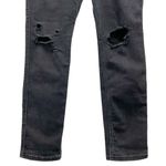 DU/ER DUER Performance Denim Straight Mid Jeans Aged Black Distressed Size 27 Photo 5