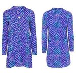 Lilly Pulitzer Blue & Pink Pineapple Print Collared Shirtdress Size XS NWOT Photo 1