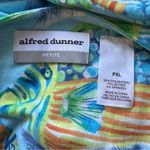 Alfred Dunner Vintage  Colorful Fish Print V-Neck Top Petite PXL Photo 6