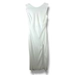 Lulus  NWOT Yaneli White Boat Neck Cowl Back Sleeveless Fitted A-Line Maxi Dress Photo 4