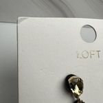 Loft Multi Color Rhinestone & Black Felt Pierced Dangle Drop Earrings NWT $39 Photo 1