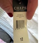 CHAPS  Modern White Knee Length Straight Pencil Skirt Size 12 Career‎ Photo 3