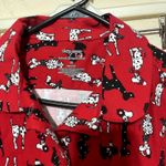 New Sleep Sense PJ Top red dog print flannel soft womens M NWT dalmatian poodle Size M Photo 2