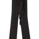 Salvatore Ferragamo  NWT Fringe Belted Pant in Black Size IT 48/US 14 Photo 0