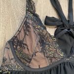 Victoria's Secret Victoria’s Secret Black Lace Rhinestone Baby Doll Slip Size 36B Photo 8