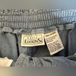 Vtg Y2K Denim Midi Skirt size Large Button Front Pockets Long Slit 90’s … Blue Photo 3