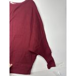 Reb In J. 220 Women’s Dolman Sleeve Boat Neck Sweater Maroon Red Size XL Photo 3