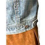 Chetta B | Vintage Light Wash Distressed Denim Jacket w/ Silver Buttons Medium Photo 10