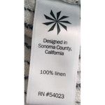 Athleta  Womens Size 10 Linen Pant‎ Beige Stripped Drawstring Relaxed Photo 2