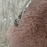 UGG  Pink Furry Women’s Fluff Faux  Fur Coins Pouch Photo 2