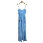Lulus NWT  Admirable Elegance Light Blue Pleated Bustier Maxi Dress Size Small Photo 3