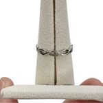 Sterling Silver 925 Twisted Infinity Band Ring Classic Simple Photo 3