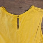 Grace Elements ‎ yellow sleeveless blouse embroidered yellow thread size S breeze Photo 4