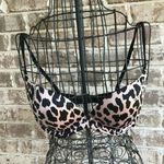 Victoria's Secret  Very Sexy Lightly Lined Plunge Bra 32D Leopard Print L… Photo 0