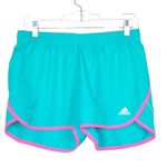 Adidas  |  Teal and Pink Athletic Shorts Running Size Small Photo 3