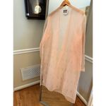 Vintage Carissmo Blush Pink Sheer Duster Cardigan Size 18 Photo 5