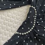 Self Portrait $746 NWOT Self-Portrait Black Diamante Off-Shoulder Mini Dress Size 4 Photo 7