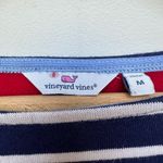 Vineyard Vines Blue & White Stripped Fleece Lined Pullover Medium Photo 1