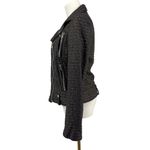 IRO  Camy Moto Jacket Perforated Metallic Brown & Black Size EU 38 Photo 8