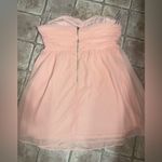 Peach Large Strapless Dress with Pearl Embellishments. NWOT Pink Photo 1
