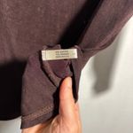 VTG Fiore Slinky Brown Top 3/4 Sleeve USA Elevated Basic Minimalist Travel L Size L Photo 3