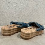 Sam Edelman Ashlynn blue denim slip on platform sandals Size 8.5 Photo 5