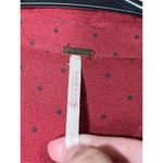 Free People  Red Polka Dot Button Dow Shirt Dress Size L Photo 4