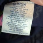 DURGA NAVY SCALLOP TRIM TASSEL NECK EMBROIDERED TAPESTRY FLORAL TUNIC SMALL Red Photo 15