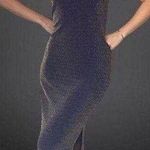 VINTAGE 1990s lurex column dress Photo 0