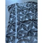 Masai Top Womens Medium Black White Abstract Tunic Artsy Abstract Boho Black Photo 6