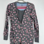 Jane and Bleeker XS Gray Peppermint Candy Print One Piece Pajama‎ Jumpsuit Photo 8